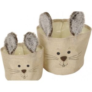 bunny baskets set of 2