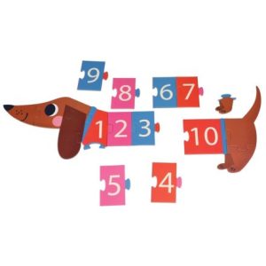 sausage dog floor puzzle