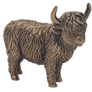 bronze cow standing