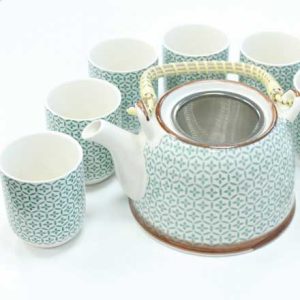 green-mosaic-teapot-set