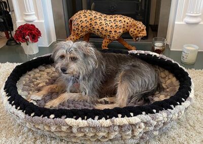 Pet Bed Grey and Cream 28 inch