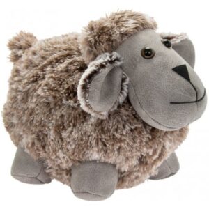 Faux leather sheep doorstop