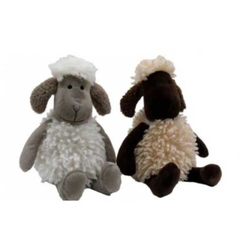 sheep doorstop brown and grey