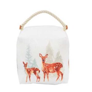 forest reindeer family doorstop