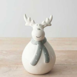 plump cheeky reindeer ornament