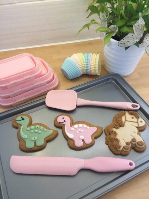 Dinosaur and Pony Ginger Cookies