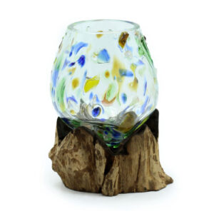 Molten Glass Coloured Medium Bowl