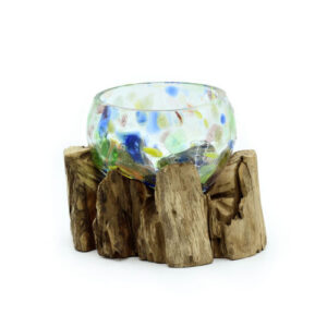 Molten Glass Coloured Small Bowl
